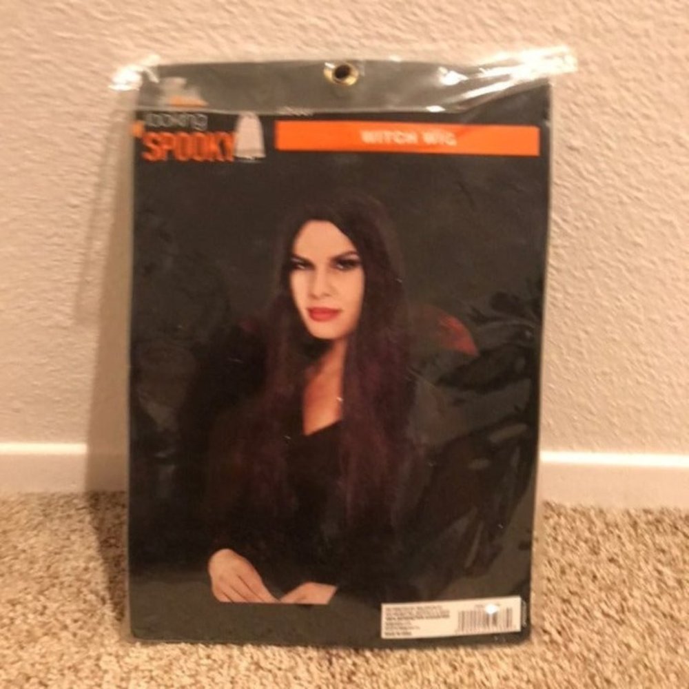 Long Black Halloween Wig